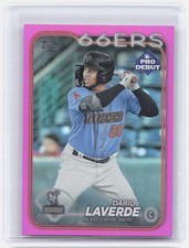 Dario Laverde Fuchsia Foil 2024 Topps Pro Debut PD-38 LP