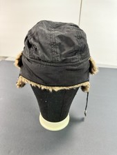 Cappello Da Aviatore In Pelle Di Pecora Nera &ndash; Elmer Fudd Trapper, Taglie S-3XL, Nuovo Con Etichette