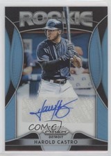 2019 Panini Prizm Rookie Carolina Blue 28/100 Harold Castro #RA-HC Auto 0tw4