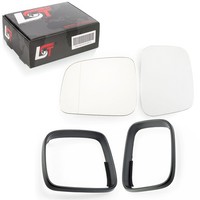 2X Spiegelglas Blendring Rahmen Set AsphäRisch FüR VW Transporter V T5 2003-2009