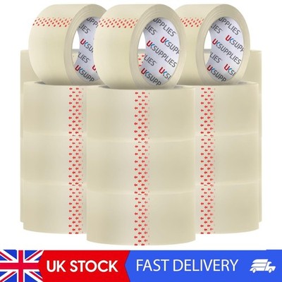 36 Rollen geräuscharm transparent Verpackungsklebeband 48 mm x 66 m extra stark sicher klebend