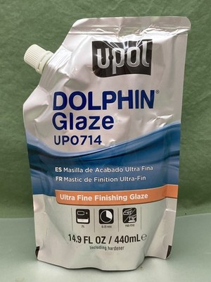 New U-POL UP0714 Dolphin Glaze 440ml Bag Self Leveling Premium Glaze Putty