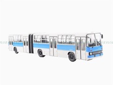 1:43 for Modimio Soviet for Ikarus-280 articulated bus blue and white color