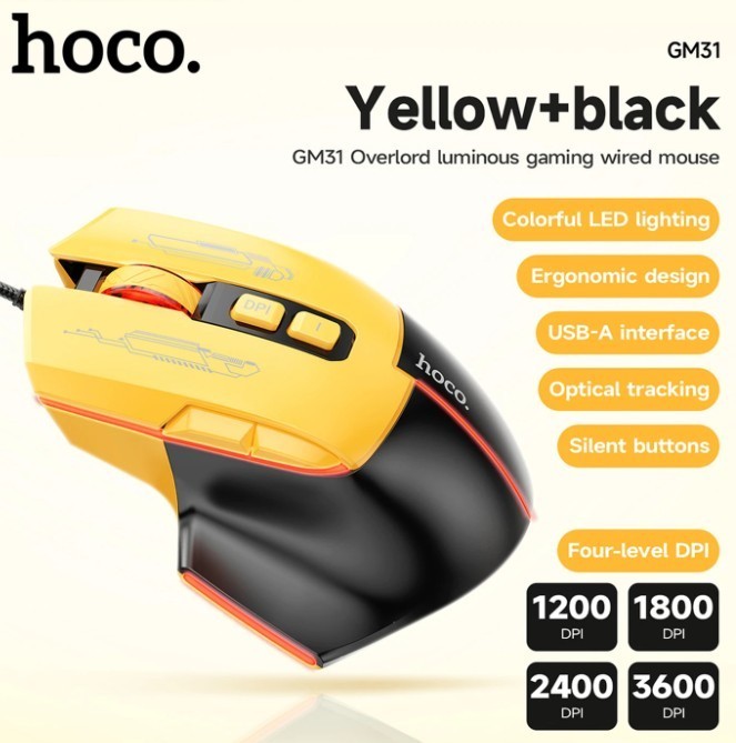 New Wireless Gaming Large Mouse USB 2.4G 3600 DPI for Gamer Mice UK