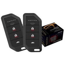 Avital 2103L 1-Way Keyless Entry System with Two 4-Button Remotes Brand New