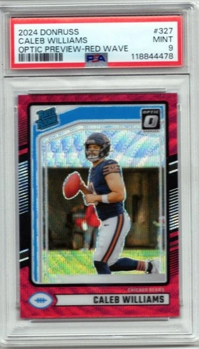 2024 Panini Donruss - Rated Rookie Caleb Williams #327 Optic Preview Red Wave...