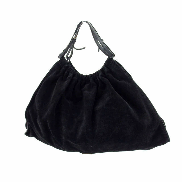 GUCCI Black x Black Silver Tote Bag for Women Authentic Pre-Owned