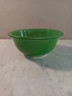 Pyrex #322 Primary Green Glass Clear Bottom Mixing Bowl