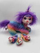 PUPPY SURPRISE RAINBOW TIE DYE PLUSH DOG MOM with 3 PUPPIES 2023