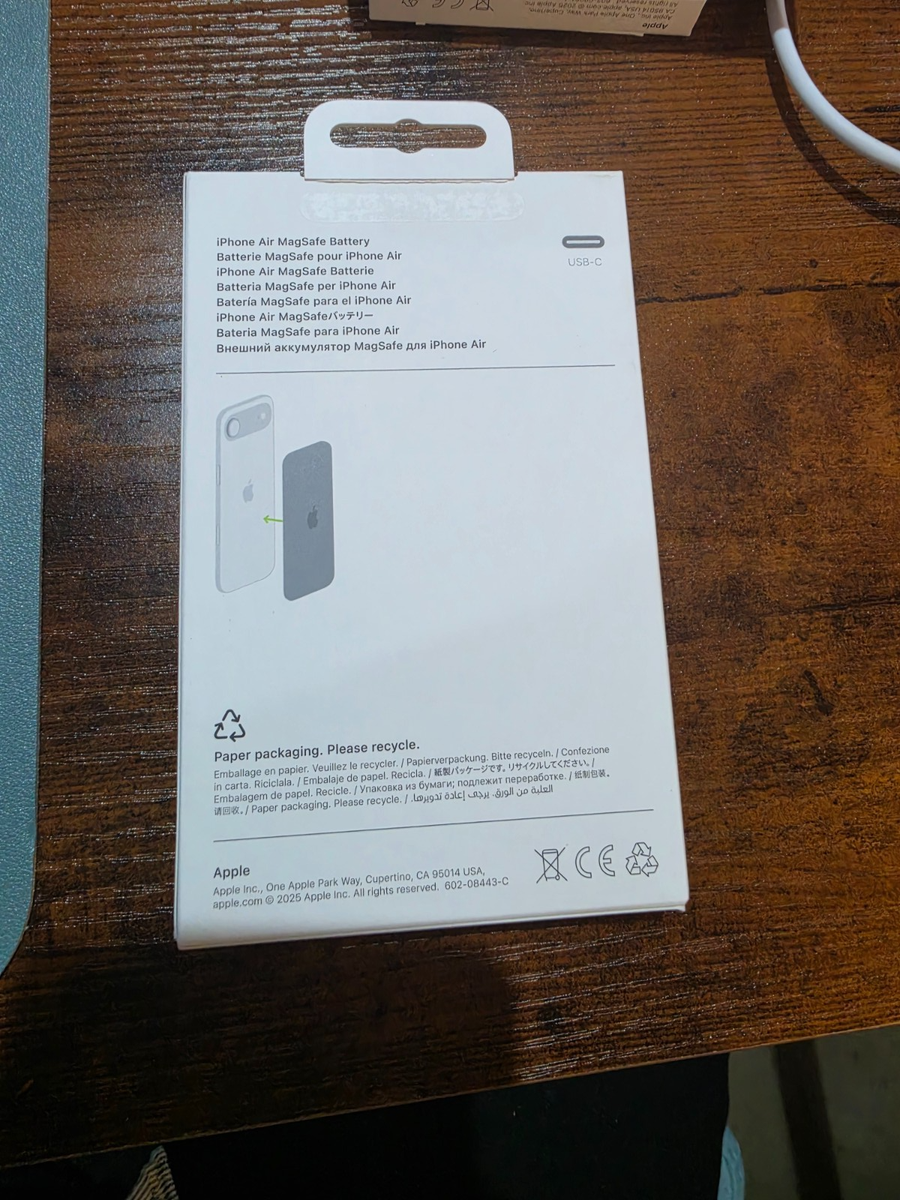 【新品未開封】Apple iPhone Air Battery MagSafe iPhone Air MagSafe Battery - Apple
