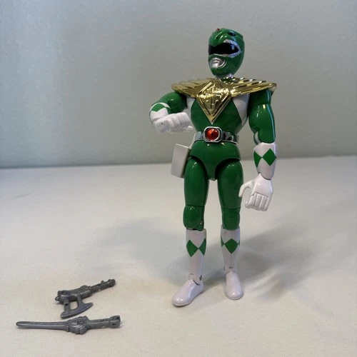 1993 Bandai Mighty Morphin Power Rangers Green Ranger 8" Action Figure Vintage