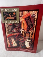 Need'l Love WOODLAND THREADS Primitives Wool Applique Rug Hooking Ornament