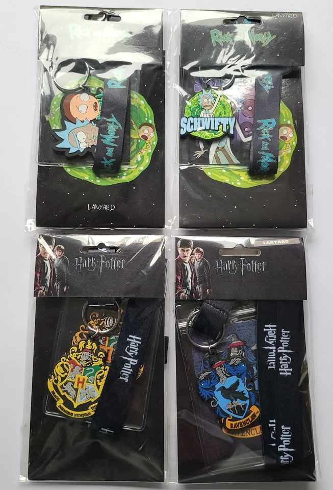 GBEYE Rick and Morty Harry Potter Lanyard Keyring Official Licensed Office Keychain ID
