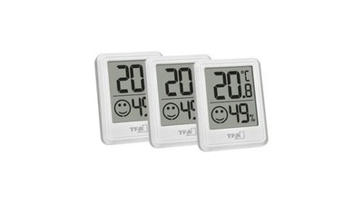TFA Dostmann 3er Set Digitales Thermo-Hygrometer