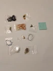 Mixed vintage costume jewelry lot earrings necklace bracelet watch ring brooch
