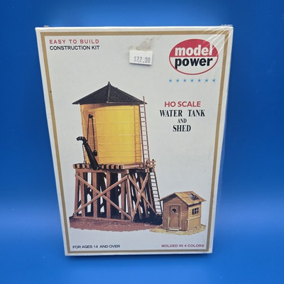 #ad #ad MODEL POWER WATER TANK and SHED HO SCALE BUILDING KIT $12.99