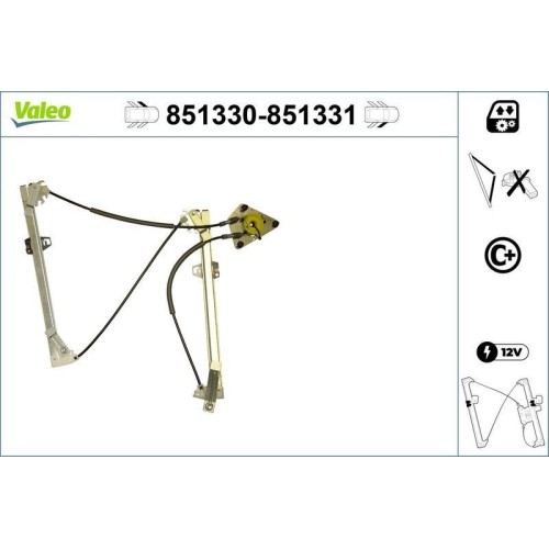 1X Fensterheber Valeo 851330 Passend FüR Audi-image
