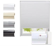 No Drill Cellular Honeycomb Shades 42"x64" Grey Thermal #R017