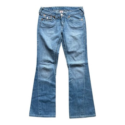 パンツ True Religion JOEY BIG T Y2K True Religion Joey Big T Flare Leg Jeans Low Rise Women's Size