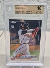 2018 Topps Chrome Ronald Acuna Jr. Refractor #193 Sp BGS 10 Pristine Low Pop
