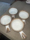 McCoy Graystone - Tan on Speckled Ivory -Set of 4 Indiv Soup/Chili Server Bowls