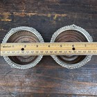 2 ORTEGA Mexico 925 Sterling Silver Pierced Coaster sWood Condiment 222gr 3.5" — photo 10