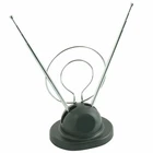 Universal Indoor Rabbit Ear TV Antenna for HDTV Ready VHF UHF Dual Loop Coaxial