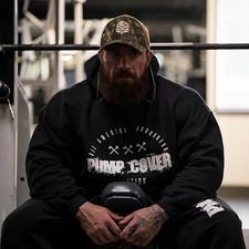 Mens Oversized Hoodie the Wrester Gym Workout Retro Menswear Quality Wear UK