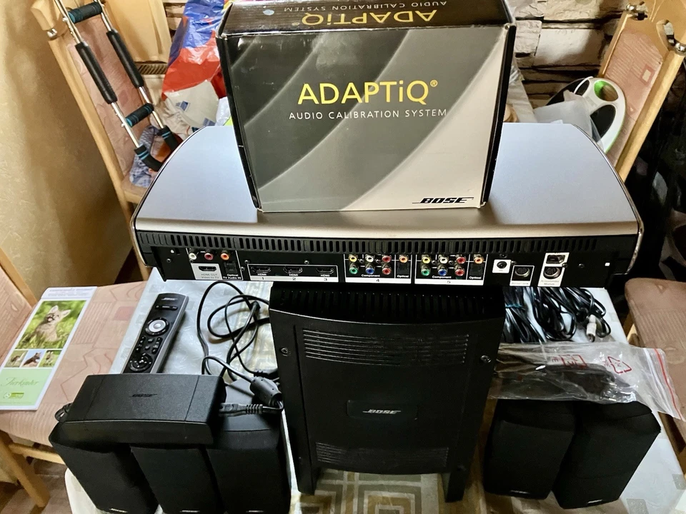 Bose Live Style Anlage Komplett mit allen Kabeln und Ständer Und Einmess CD - Bild 3 von 4
