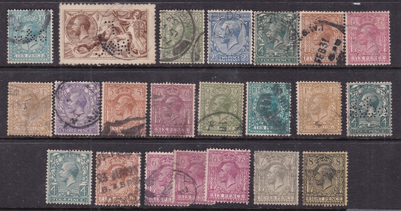 GREAT BRITAIN ^^^x22  RARER  used  GEOV   CLASSICS  $403.50  @x   dco1602gb03
