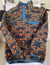 Boys Patagonia Synchilla Snap T Fleece Pullover Size L 12