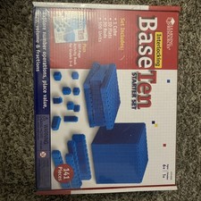 LEARNING RESOURCES INTERLOCKING BASE TEN STARTER SET - GRADES 1 - 6 - New