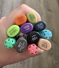 Copic Multicolor Alcohol Markers Set Solid Finish Art Supplies