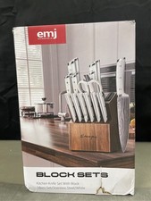 Knife Set, Emojoy 18-Pieces Kitchen Knife Set...