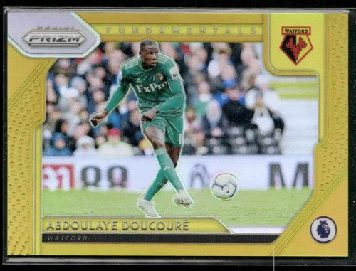 2019-20 Panini Prizm EPL #F-13 Abdoulaye Doucoure Fundamentals Gold #10/10