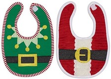 Santa or Elf Baby Bib