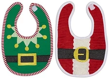 Santa or Elf Baby Bib