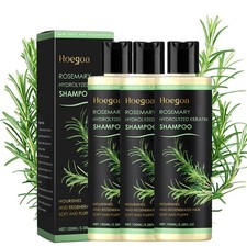 3 Pack Rosemary Hair Growth Shampoo Hydrolyzed Keratin Shampoo for Thinning Hair