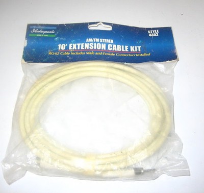 Shakespeare AM FM 10' Extension Cable Kit - 4352 - NEW