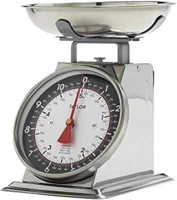 Mechanical Kitchen Food Scale with Bowl, Weighs up to 11Lbs, Measures in Grams a