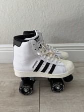 Women s Size 5.5 - Adidas Superstar 82 Roller Skates White Black 200 New