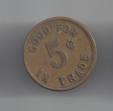 VINTAGE ELK'S CLUB #805 - GOOD FOR 5 CENTS IN TRADE TOKEN | eBay