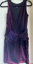 AQUA Cocktail/party Mini dress Shimmery Deep Purple size 2 - Looks Stunning!