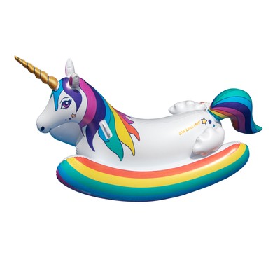 Swimline - Rainbow Unicorn Rocker Pool Float