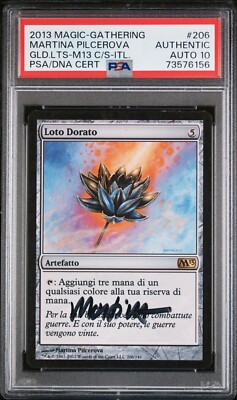 Gilded Lotus ITAL MTG AUTO PSA 10 2013 206/249 Rare Signed by