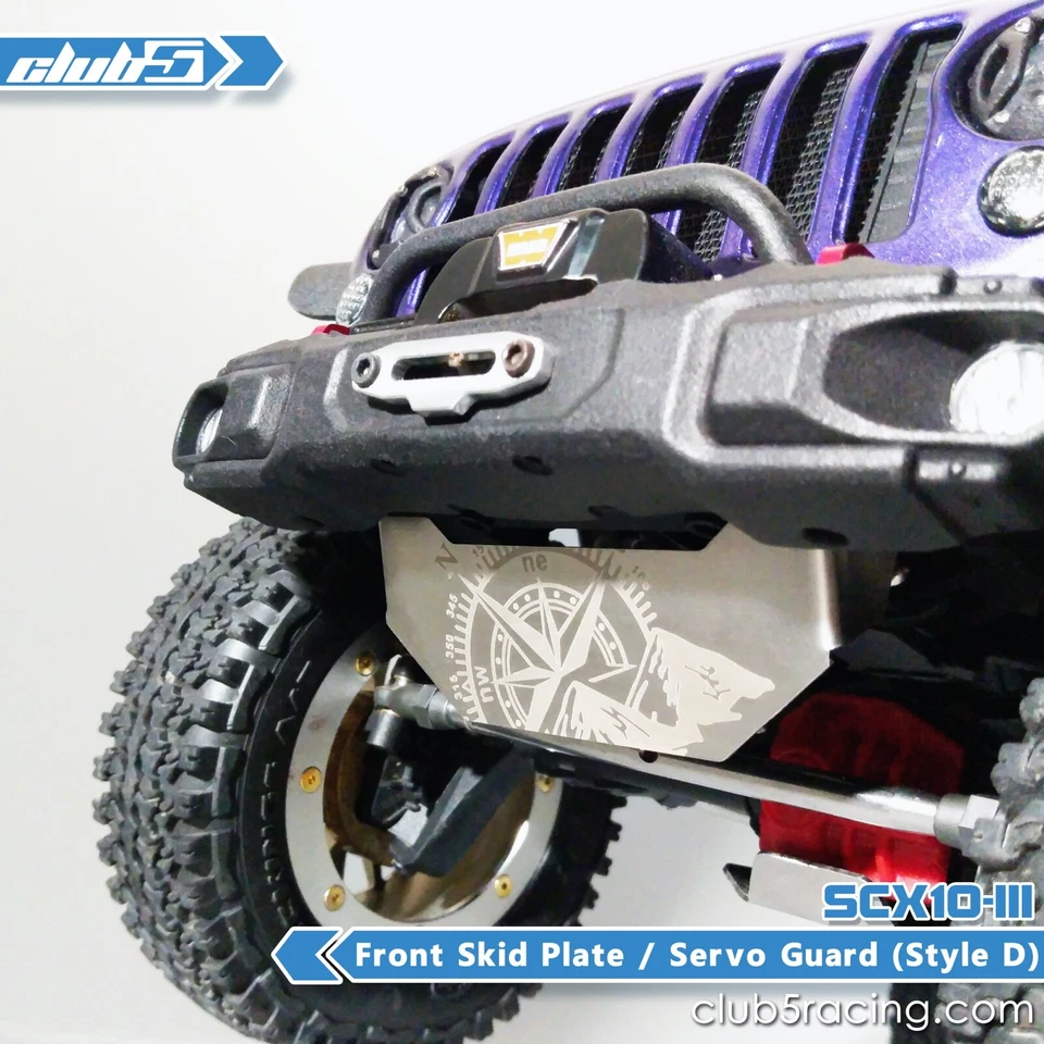 Front Metal Skid Plate for Axial SCX10 III Jeep JL Wrangler / JT Gladiator ( C ) - Image 3 of 4