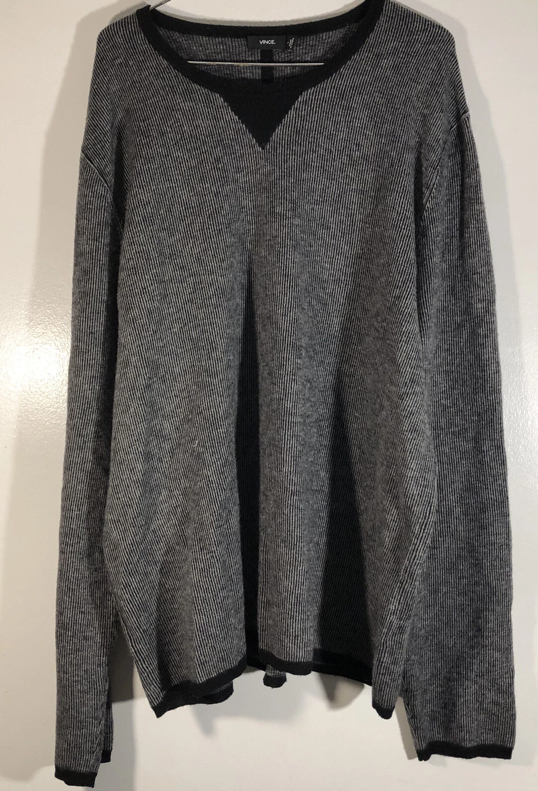 Mens Vince Crew Neck Cashmere Blend Sweater Size Large