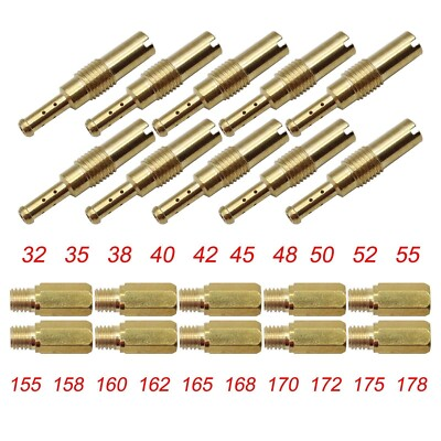#ad 10Pcs Carburetor Main JETS kit amp; 10Pcs Slow Pilot Jet for PWK Keihin OKO CVK PWM $8.99