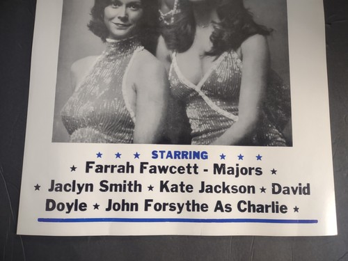 Vtg? Charlie's Angels Promo Poster Starring Farrah Fawcett-Majors Jaclyn Smith + - Picture 6 of 13