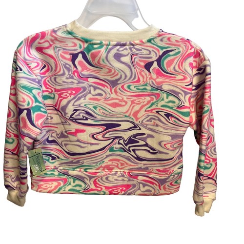 Colorful Kids Sweatshirt By Extremely Me - Size 4 Cotton/Polyester Blend Fun Swi - Picture 2 of 5